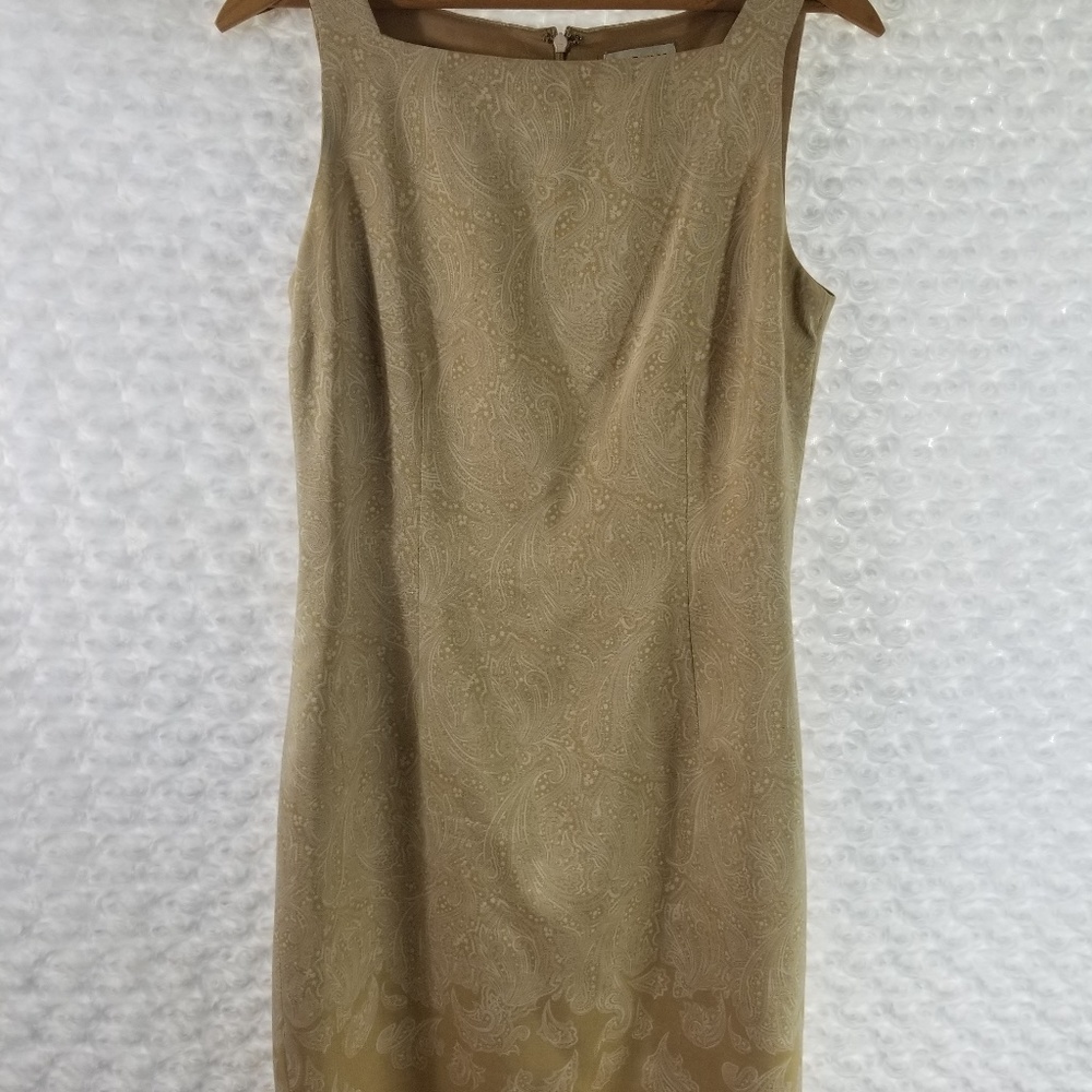 Ann Taylor Sleeveless Sheath Dress Paisley Size 6